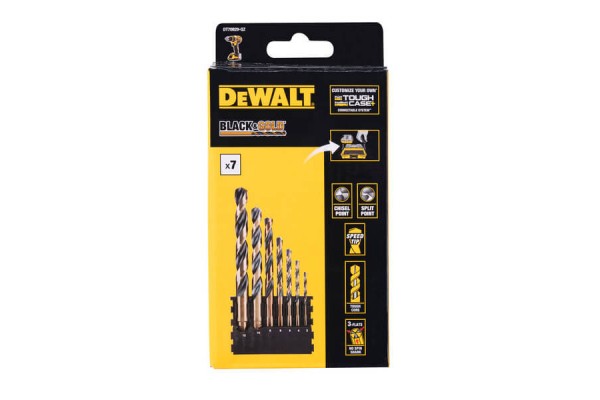 Касета зі свердлами по металу, Black&Gold DeWALT DT70829