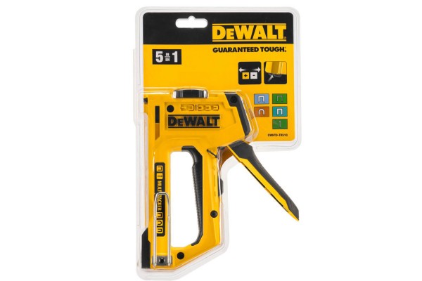 Степлер MULTI TACKER 5 в 1 скоби тип A, G, H 6-14мм, цвяхи J 12, 15 мм. DeWALT DWHT0-TR510