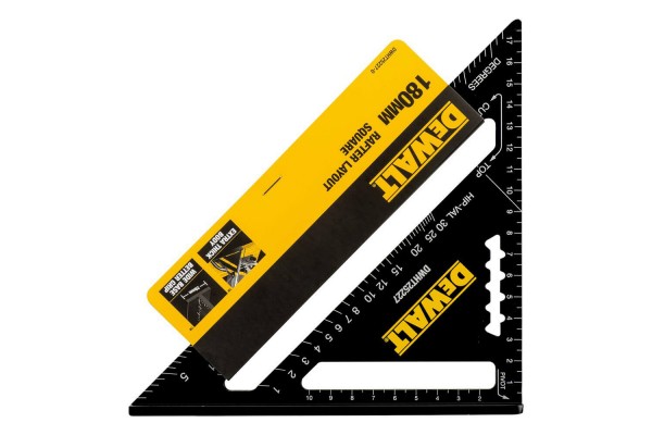 Косинець для покрівельних робіт, металевий, розміром 180 х 180 мм DeWALT DWHT25227-0