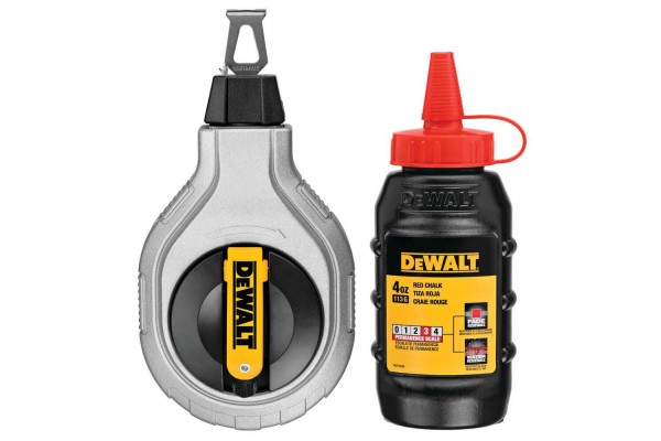 Шнур розмічальний довжиною 30 м в комплекті з крейдяним порошком DeWALT DWHT47408-0