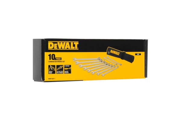 Набір ключів комбінованих, 10 штук DeWALT DWMT19227-1
