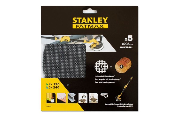 Абразивна сітка до ексцентрикових шліфувальних машин STANLEY STA39297