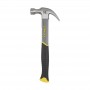 Молоток Fiberglass з вагою головки 450 г, з загнутим цвяходером STANLEY STHT0-51309