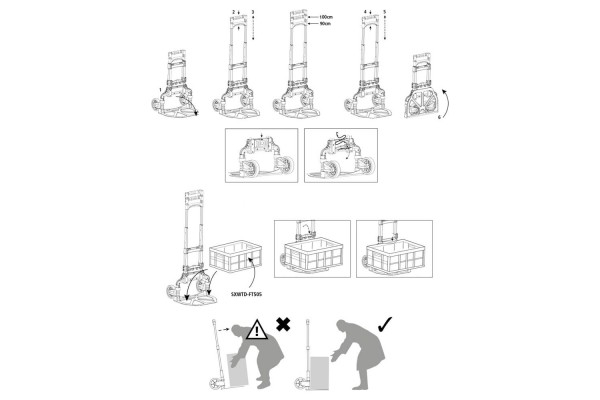 Візок вантажний складний STANLEY SXWT-FT501