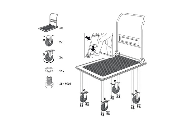 Візок-платформа вантажний STANLEY SXWT-PC528