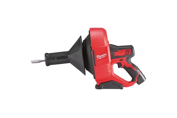 Акумуляторна прочисна машина MILWAUKEE M12 BDC8-202C (трос, внутрішній барабан,2 акумул. Х 2Аг, ємні