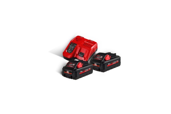 Енергокомплект акумуляторний Li-Ion MILWAUKEE, M18 HNRG-302 (+заряд.пристрій, 2 акум. M18 HB3(3Аг), 1 акум. M12 B2 2А