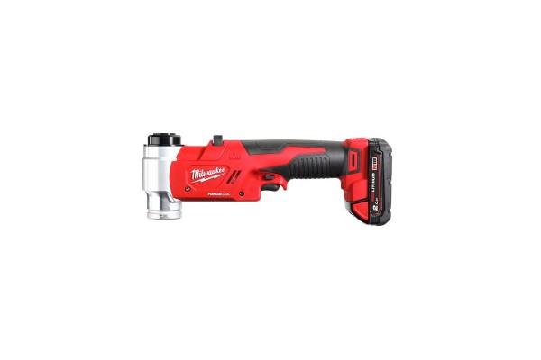 Акумуляторний гідравлічний пробійник MILWAUKEE M18 HKP-201CA (+ заряд.пристрій, 1 акум., 2 шпильки. Конектор, кульова тяга, адап