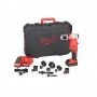 Акумуляторний гідравлічний пробійник MILWAUKEE M18 HKP-201CA (+ заряд.пристрій, 1 акум., 2 шпильки. Конектор, кульова тяга, адап