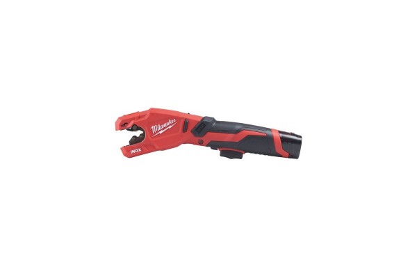 Акумуляторний труборіз по неіржав. сталі MILWAUKEE M12PCSS-202C (+2 акумулятори, зарядний пристрій, HD кейс)