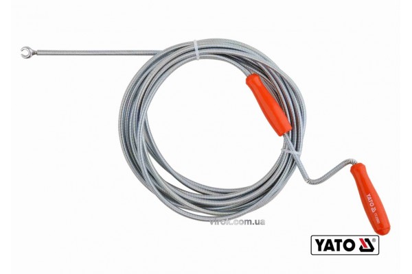 Трос для очищення каналізаційних труб YATO 6 мм x 5 м
