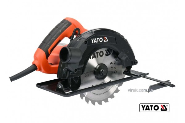 Пила дискова мережева YATO 1500 Вт диск 185 x 20 x 2.8 мм 0-45° 65 мм