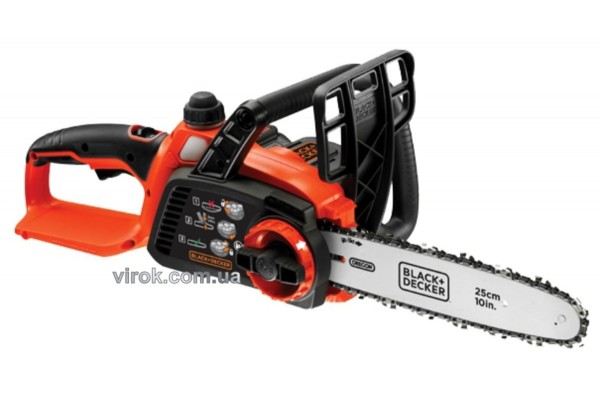 Ланцюгова пила акумуляторна Black+Decker Li-Ion 18 В 2 Агод шина 25 см