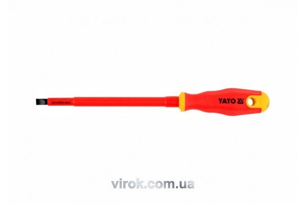 Викрутка діелектрична плоска YATO SL8 х 150 мм VDE до 1000 В