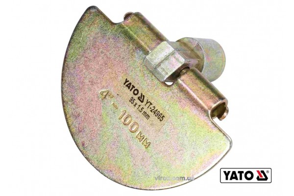 Скребок півкруглий для очищення каналізації YATO 9.5 см x 1.5 мм з оцинкованої сталі до YT-24980