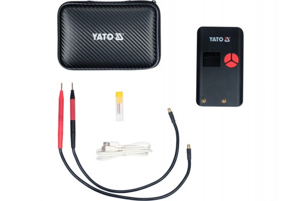 Апарат точкового зварювання портативний YATO акумул. Li-Po 4,2 В, 6.3 АГод, 500 А, вихідн- 2 А [30]