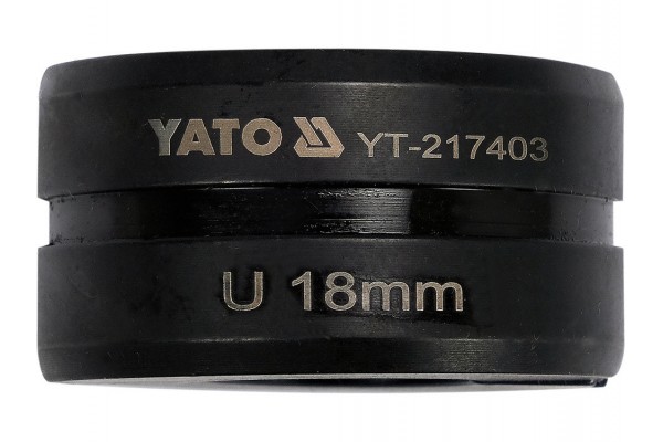 Насадка для прес-кліщів YT-21735 YATO: U18 мм [50]