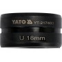 Насадка для прес-кліщів YT-21735 YATO: U18 мм [50]