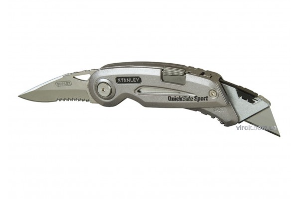 Ніж складний STANLEY з двома лезами "QuickSlide Sport Utility Knife" 120 мм