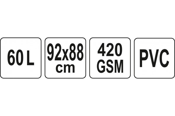 Мішок для крапельного зрошування з ПВХ FLO 60 л 92 х 88 см