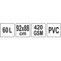 Мішок для крапельного зрошування з ПВХ FLO 60 л 92 х 88 см
