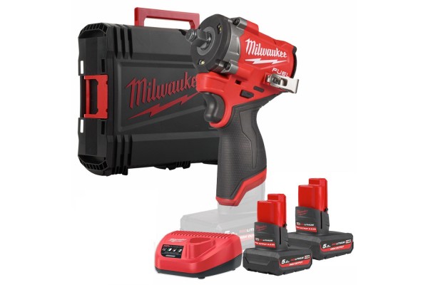 Гайковерт високомоментний MILWAUKEE 1/2\" (746 Нм) M12 FCIWF12G3-502X (+2 акумулятори, зарядний пристрій, HD кейс)