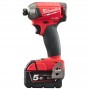Винтоверт аккумуляторный гідравлічний 1/4'' HEX MILWAUKEE, M18 FUEL FQID-502X, 50Нм (+ заряд. устройство, 2 аккум.Х 5Ач, кейс)