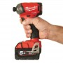Винтоверт аккумуляторный гідравлічний 1/4'' HEX MILWAUKEE, M18 FUEL FQID-502X, 50Нм (+ заряд. устройство, 2 аккум.Х 5Ач, кейс)