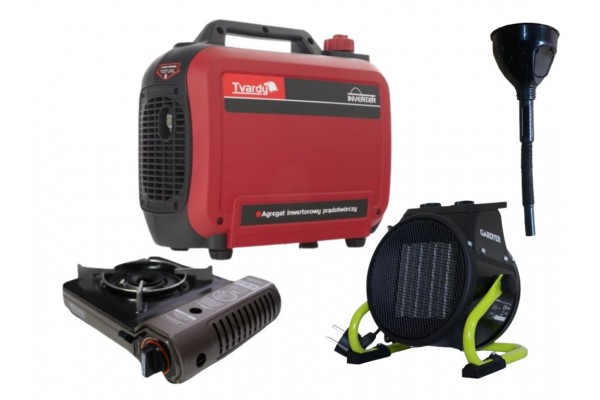 Інверторний генератор Tvardy T05015 + газова плитка Orcamp CK-505 + 4 газових картриджа 400 мл