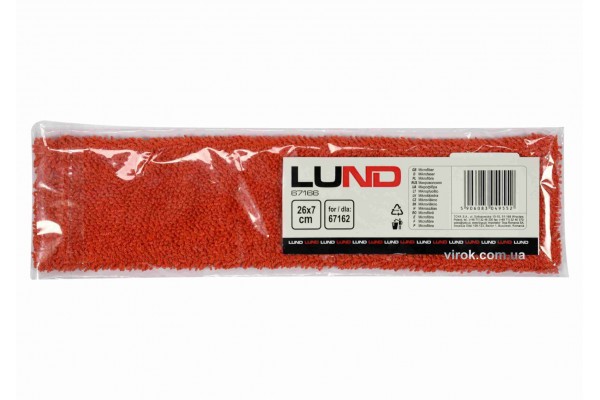 Насадка мікрофіброва LUND : 26х7 см, для швабри 67162