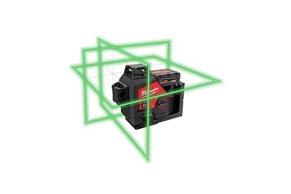 Нівелір лазерний 3D акумуляторний MILWAUKEE, M12 3PL-401C (+заряд. пристрій. ,1акум.Х4Аг, кейс)