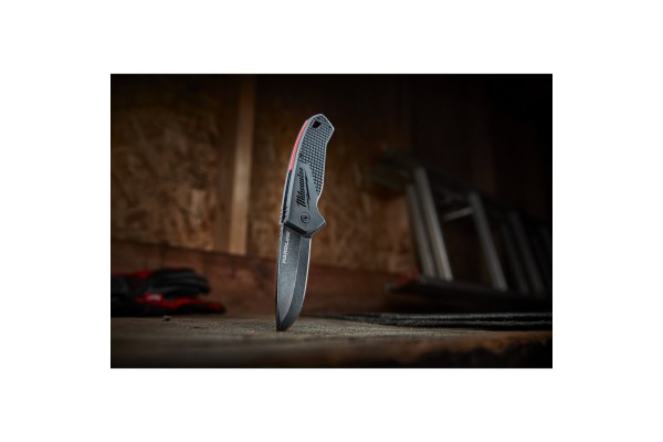 Ніж MILWAUKEE HARDLINE Smooth викидний з гладким лезом 48221994