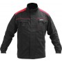 Куртка робоча COMFY YATO розмір L/XL, чорно-червона, 7 кишень, 100% бавовна