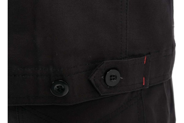 Куртка робоча COMFY YATO розмір L/XL, чорно-червона, 7 кишень, 100% бавовна