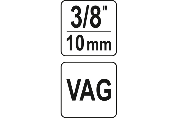 Насадка для регулювання фаз розпод. вала YATO у авто VAG з квадратом- 3/8"