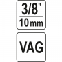 Насадка для регулювання фаз розпод. вала YATO у авто VAG з квадратом- 3/8"