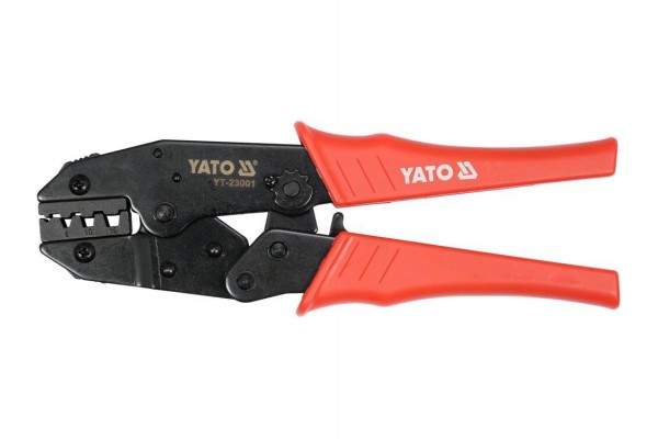 Кліщі для затискання втулкових наконечників провідників YATO S= 6, 10, 16 мм², l= 220 мм [10/30]