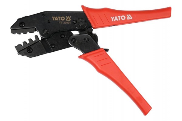 Кліщі для затискання втулкових наконечників провідників YATO S= 6, 10, 16 мм², l= 220 мм [10/30]