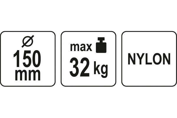 Присоска для монтажу скла одинарна YATO: чашка Ø= 152 мм, m= 32 кг