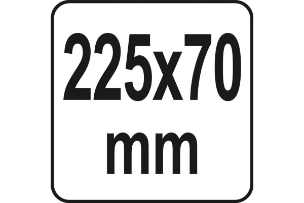 Пістолет для нанесення густих мас YATO : півкруглий, L= 225 мм, W= 70 мм