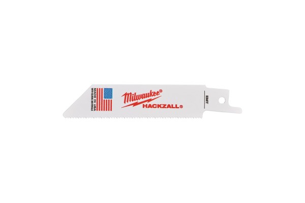 Полотно для шабельної пили HACKZALL MILWAUKEE, 100мм/ крок зуба 1,4мм, (5шт), (універсальні)