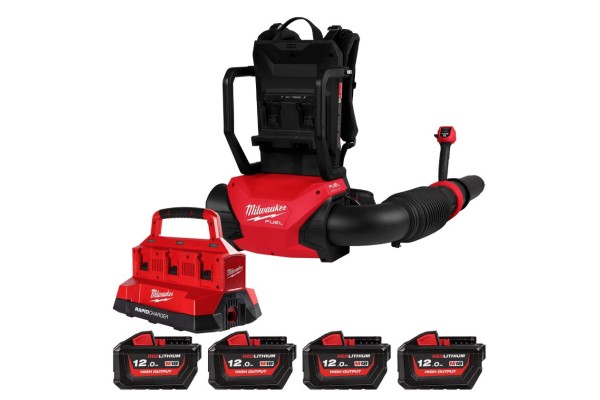Повітродувка акумуляторна безщіткова M18 F2BPB-124 DUAL-BAT MILWAUKEE