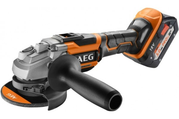 Акумуляторна кутова шліфувальна машина AEG BEWS18-125BL-502C (4935464417)
