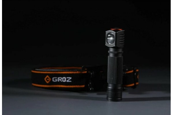 Акумуляторний налобний ліхтар LED-240 з магнітом, 7W LED, 130 люмен Groz 55072