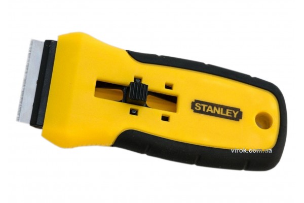 Скребок для скла і глянцевої кераміки STANLEY 135 мм лезо- 43 мм + 5 запасних лез