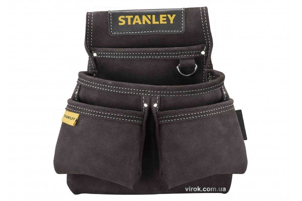 Кишені на пояс замшеві STANLEY 2 для інструментів і 2 для цвяхів