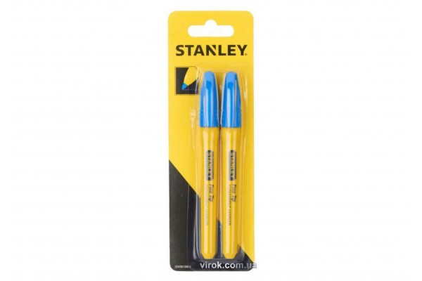 Маркери сині STANLEY "Fine Tip" 2 шт