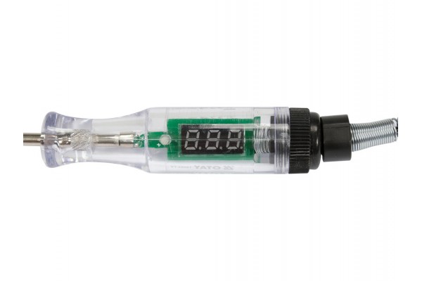 Індикатор напруги YATO контрольний автомобільний 3-48 V, провід l= 2,7 м [25]
