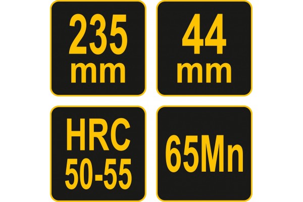 Рубанок столярний VOREL 235 мм, ніж- 44/1.8 мм