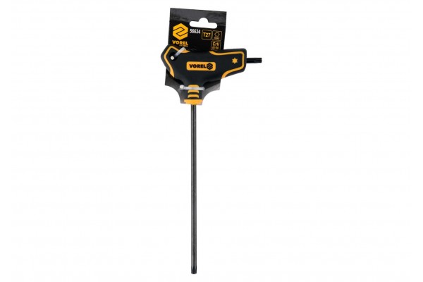 Ключ TORX Т-подібний VOREL Т27 x 150 x 90 мм Cr-V 6150